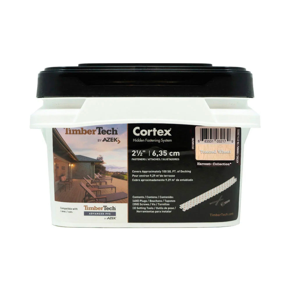 Carbon screws + Cortex plugs 350S/400P (100 sq.ft) - TOASTED WHEAT