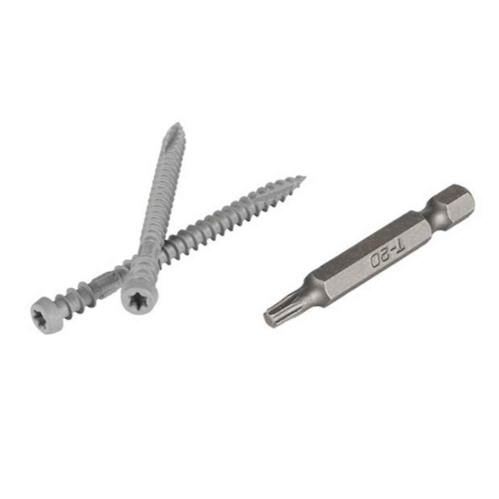 Vis TopLoc pour planche de surface (350/pqt-100 pi.ca.) 2 1/2" - LIGHT GRAY