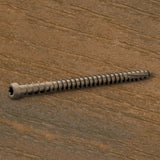 Cap-Tor XD deck screw 2 ¾’’ - #10 carbon epoxy (100 pieces) - Rosy Brown #65
