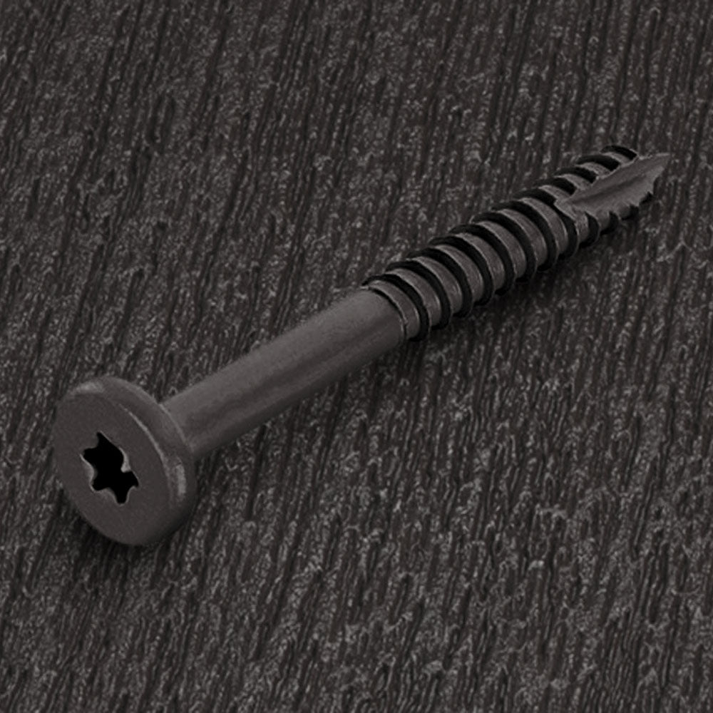 Fiberon fascia screw carbon/epoxy 1 7/8’’-#9 (100 pieces) -  Dark Slate #55