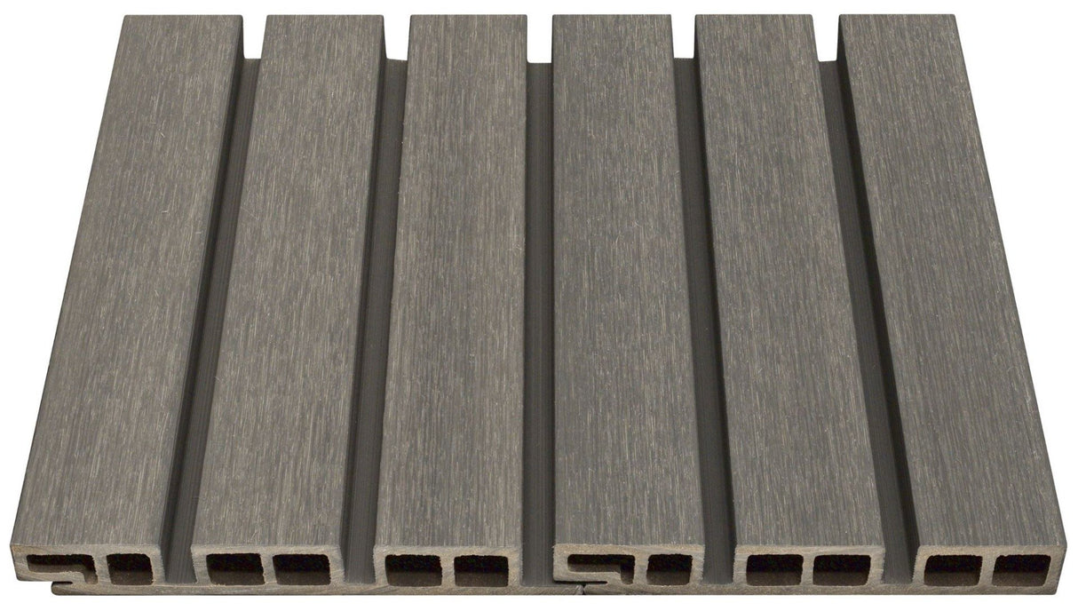 Revêtement en composite Belge #UH58 - 1’’ x 7.7’’ Gris argenté