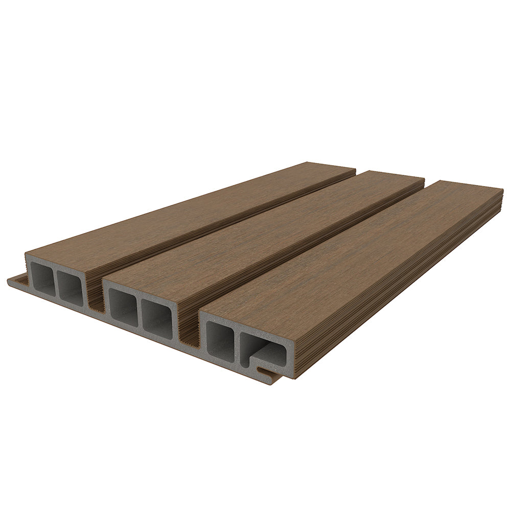 Composite Belgian Siding #UH58 - 1’’ x 7.7’’ Teak