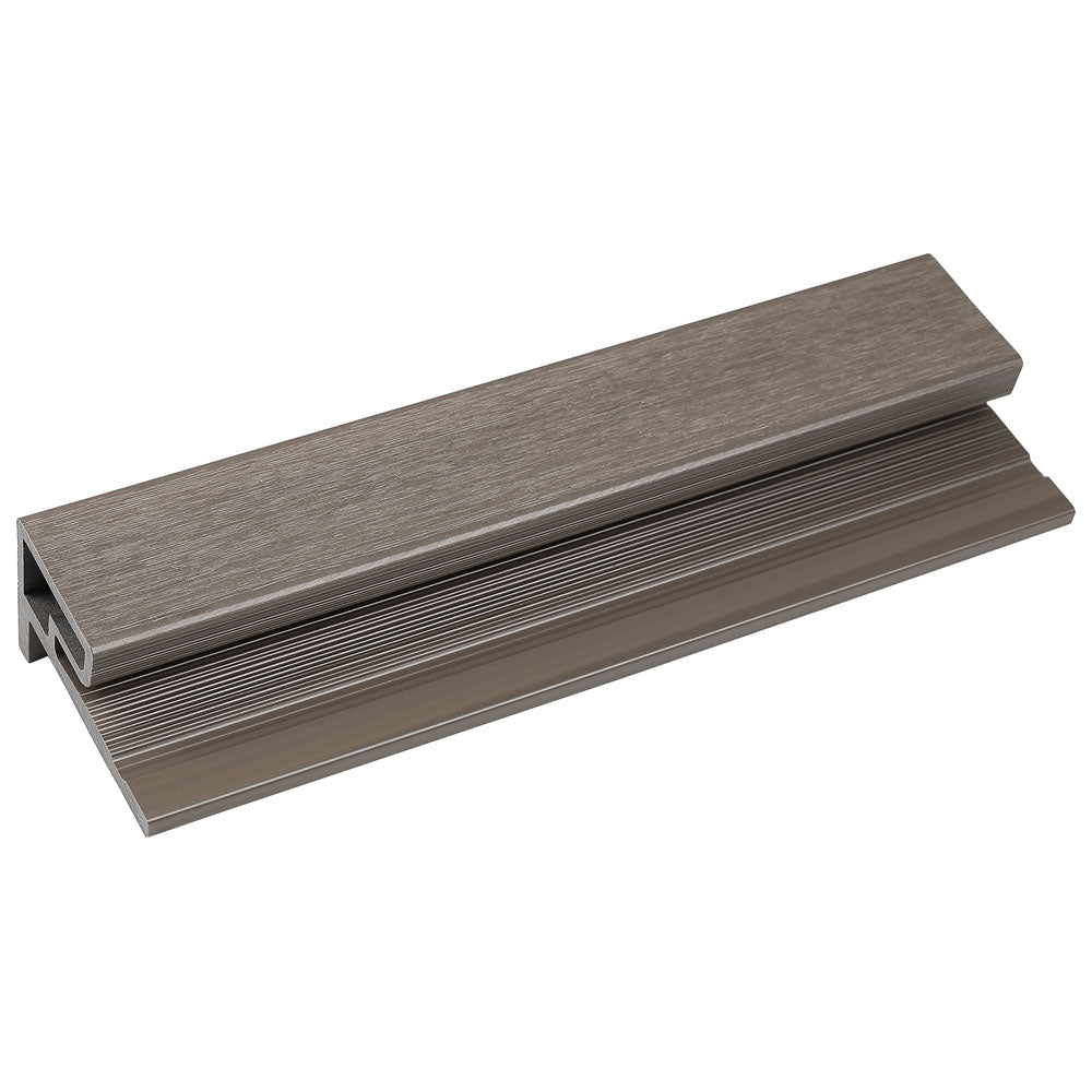 Finishing Trim 3" x 3.1" x 16’ # UH59 (for #UH58) Silver Gray
