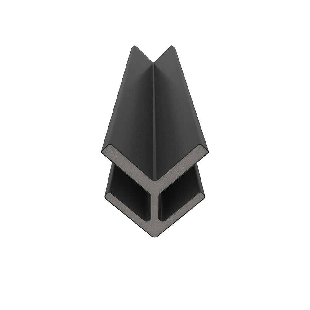 Bordure de coin extérieur 2 1/4" x  2 1/4" x 16’ #US46 (pour #US31 ou #UH67) Charbon