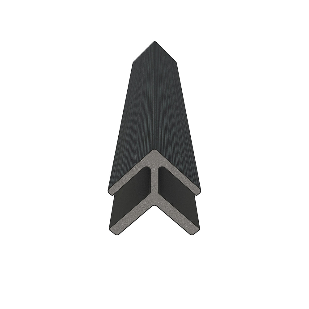 Bordure de coin extérieur 2 1/4" x  2 1/4" x 16’ #US46 (pour #US31 ou #UH67) Ébène