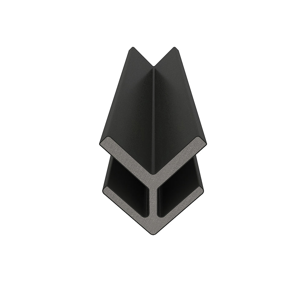 Bordure de coin extérieur 2 1/4" x  2 1/4" x 16’ #US46 (pour #US31 ou #UH67) Ébène