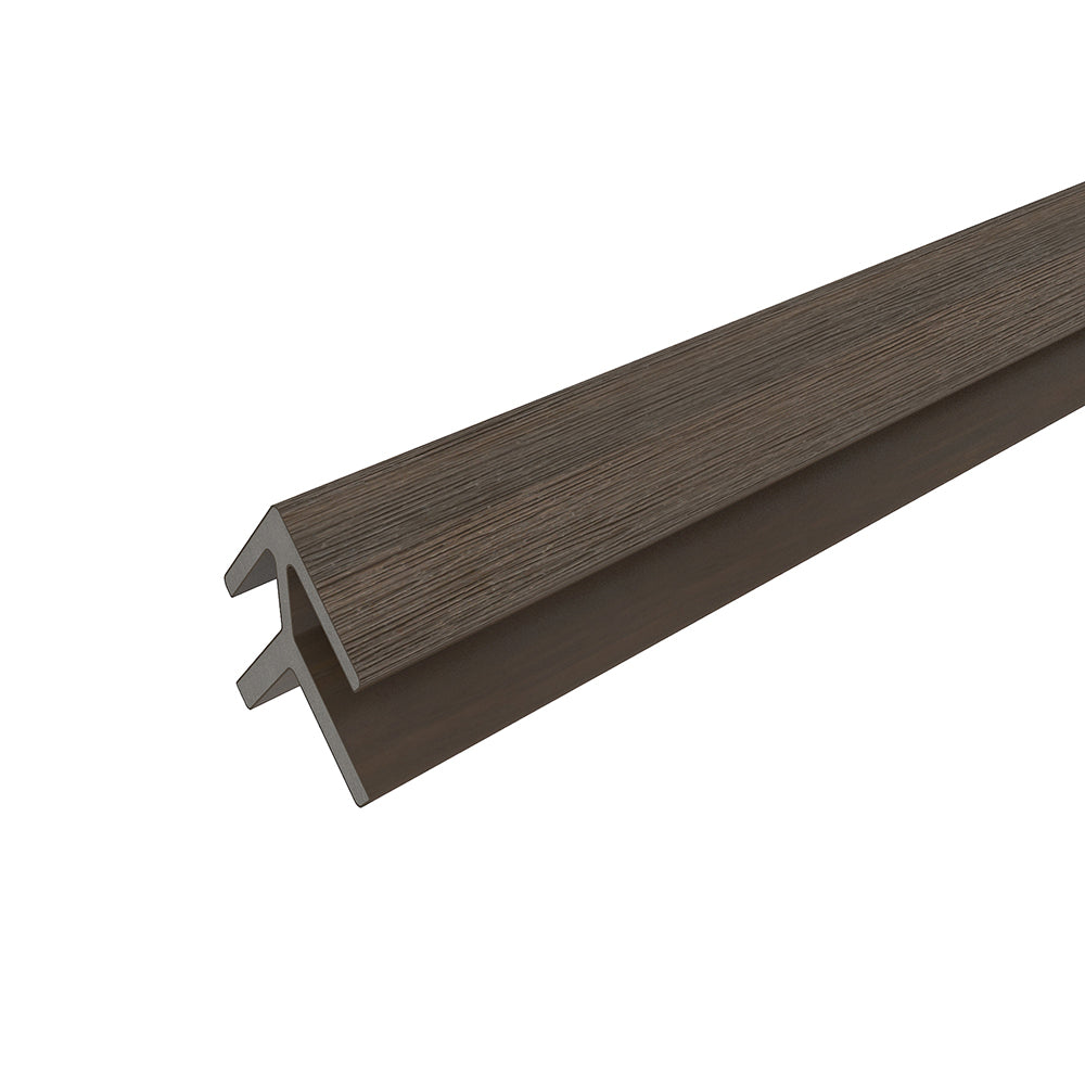 Bordure de coin extérieur 2 1/4" x  2 1/4" x 16’ #US46 (pour #US31 ou #UH67) Ipé