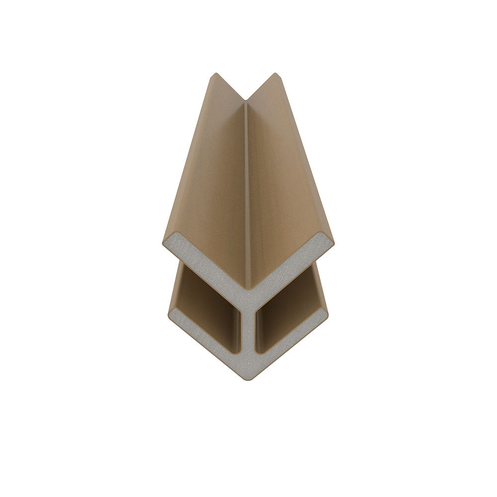 Bordure de coin extérieur 2 1/4" x  2 1/4" x 16’ #US46 (pour #US31 ou #UH67) Cèdre rouge