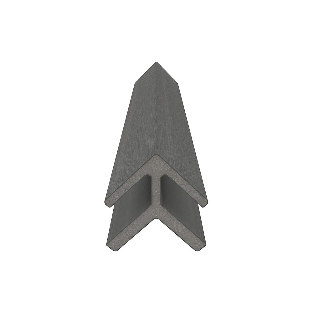 Bordure de coin extérieur 2 1/4" x  2 1/4" x 16’ #US46 (pour #US31 ou #UH67) Gris argenté