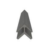 Bordure de coin extérieur 2 1/4" x  2 1/4" x 16’ #US46 (pour #US31 ou #UH67) Gris argenté