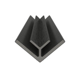 Bordure de coin intérieur 2 3/4" x 2 3/4" x 16’ #US47 (pour #US31 ou #UH67) Charbon