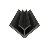 Bordure de coin intérieur 2 3/4" x 2 3/4" x 16’ #US47 (pour #US31 ou #UH67) Ébène