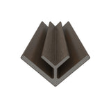 Bordure de coin intérieur 2 3/4" x 2 3/4" x 16’ #US47 (pour #US31 ou #UH67) Ipé
