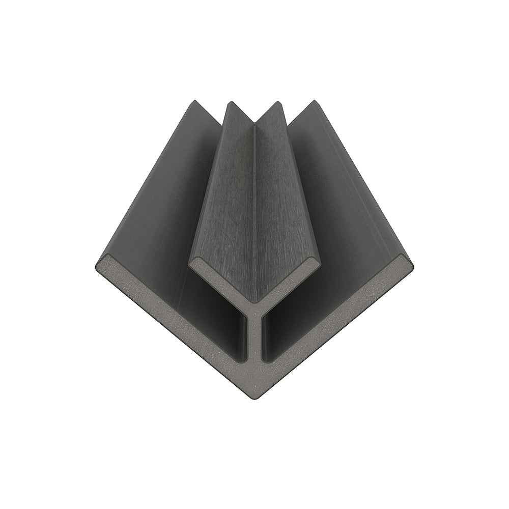 Bordure de coin intérieur 2 3/4" x 2 3/4" x 16’ #US47 (pour #US31 ou #UH67) Gris argenté