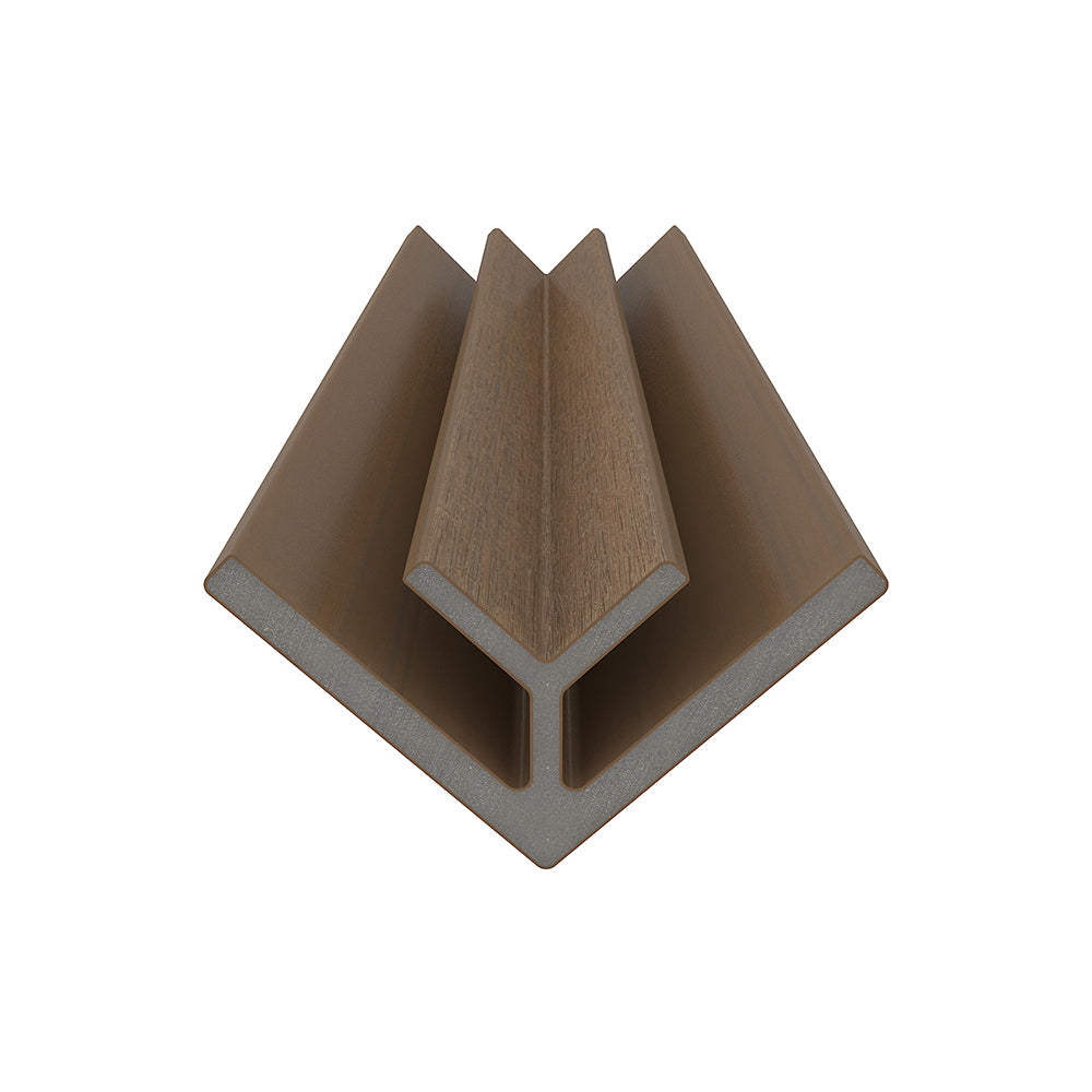 Bordure de coin intérieur 2 3/4" x 2 3/4" x 16’ #US47 (pour #US31 ou #UH67) Teck