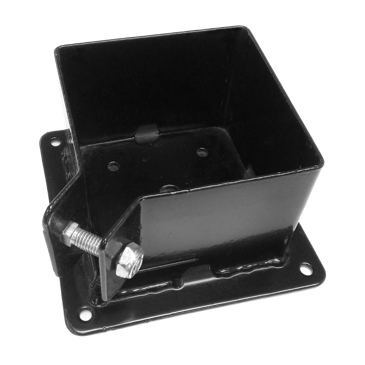 Black Steel Post Fix base