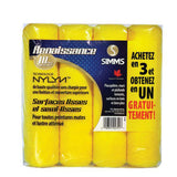 Rouleau à peinture en nylon sans charpie 9 ½’’ 4/pqt - Simms
