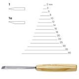 Straight Gouges N°1 - Pfeil. Swiss Made.