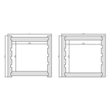 Ensemble de fausse poutre réversible en pin noueux - Interbois