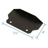 Ferrure de fixation d'escalier noir 4" x 7 2/5" - Fortress Evolution