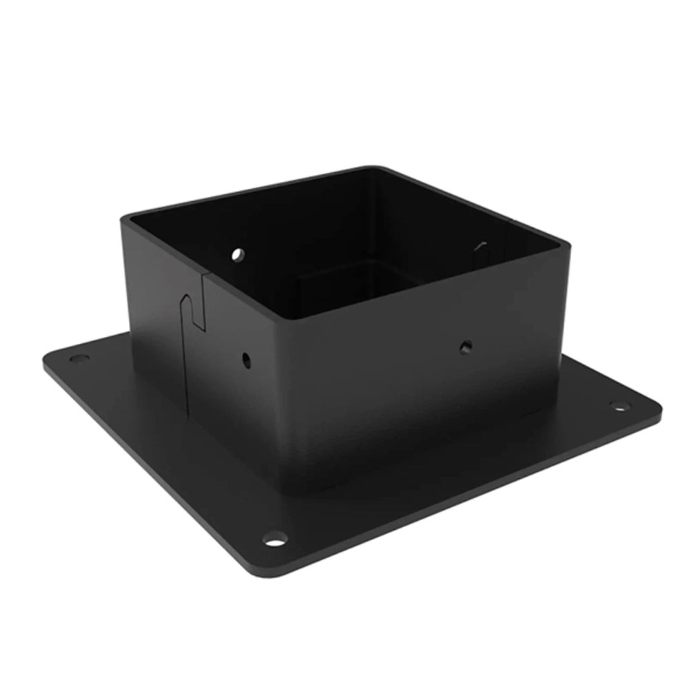 Post anchor bracket black 3 1/2" - Fortress Evolution
