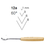 Short Bent Gouges N°12A - Pfeil. Swiss made