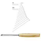 Straight gouges N°1SE - Pfeil. Swiss Made.