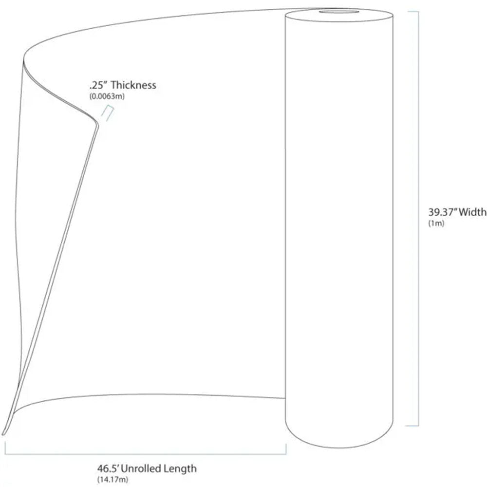 Toile anti humidité pour revêtement mural extérieur - Home Slicker - 1/4'' x 39,37'' x 46,5'
