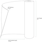Toile anti humidité pour revêtement mural extérieur - Home Slicker - 1/4'' x 39,37'' x 46,5'