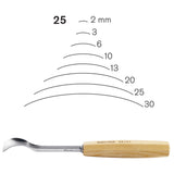 Reverse Bent Gouges N°25, Pfeil. Swiss made