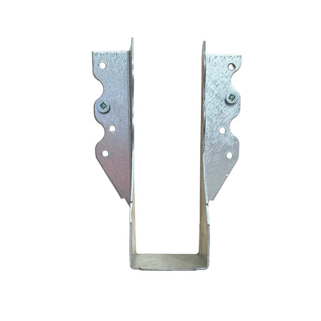 Support métallique galvanisé pour terrasse ou ébénisterie, fixation robuste avec vis