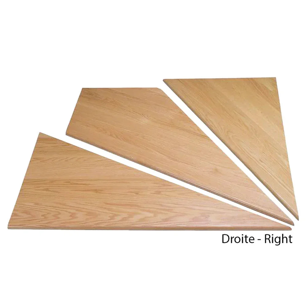 Red Oak Angle Stair Treads - 3/pack