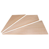 Ensemble de 3 marches d'angle en merisier