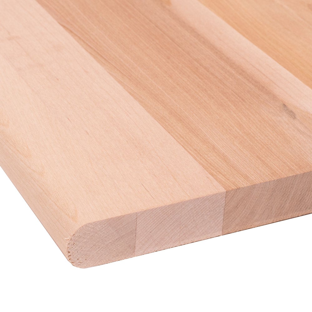 Birch Stair Treads 1 1/16" x 10 1/2" Bullnose Front