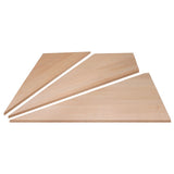 Ensemble de 3 marches d'angle en merisier Zen - 48"