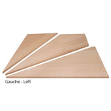 Ensemble de 3 marches d'angle en merisier Zen - 48"