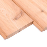 Revêtement en cèdre rouge noueux – V-Joint embouveté 11/16" x 6"