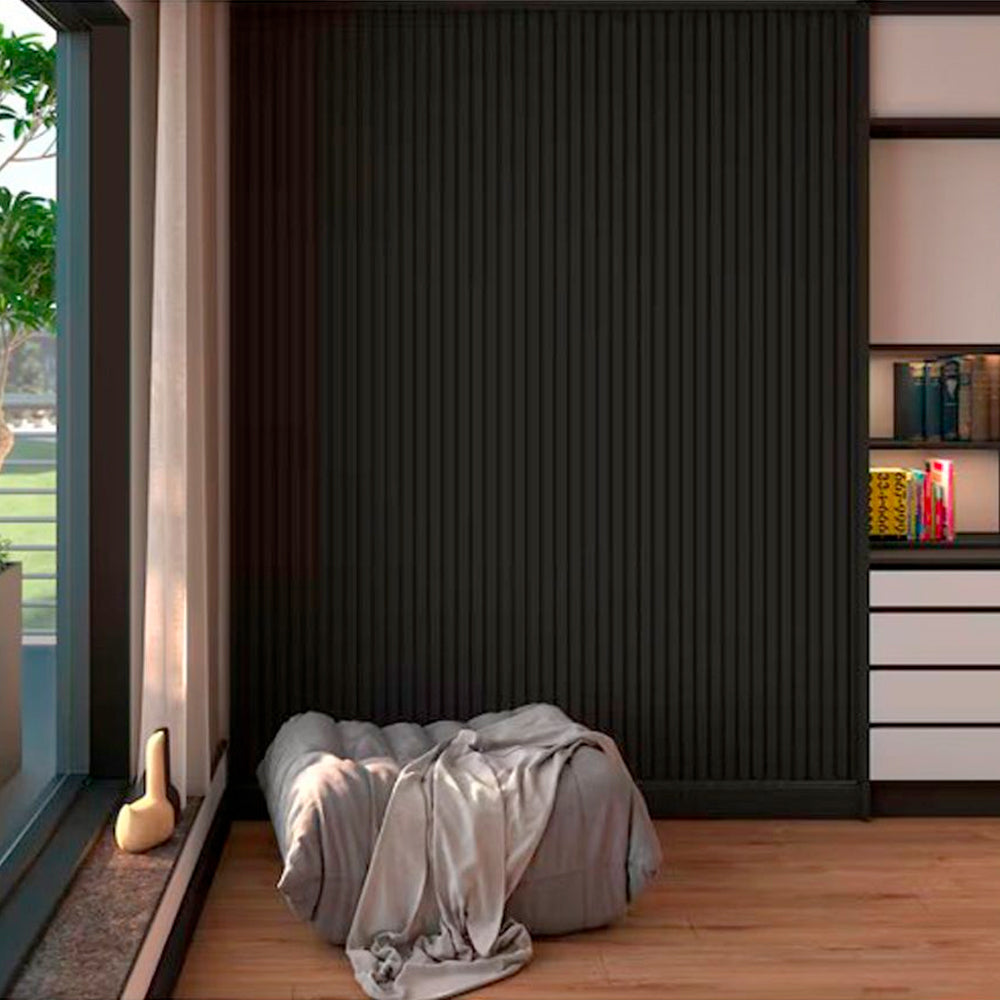 Signature Salda Fluted Wall Panel Black finish - Mur Design