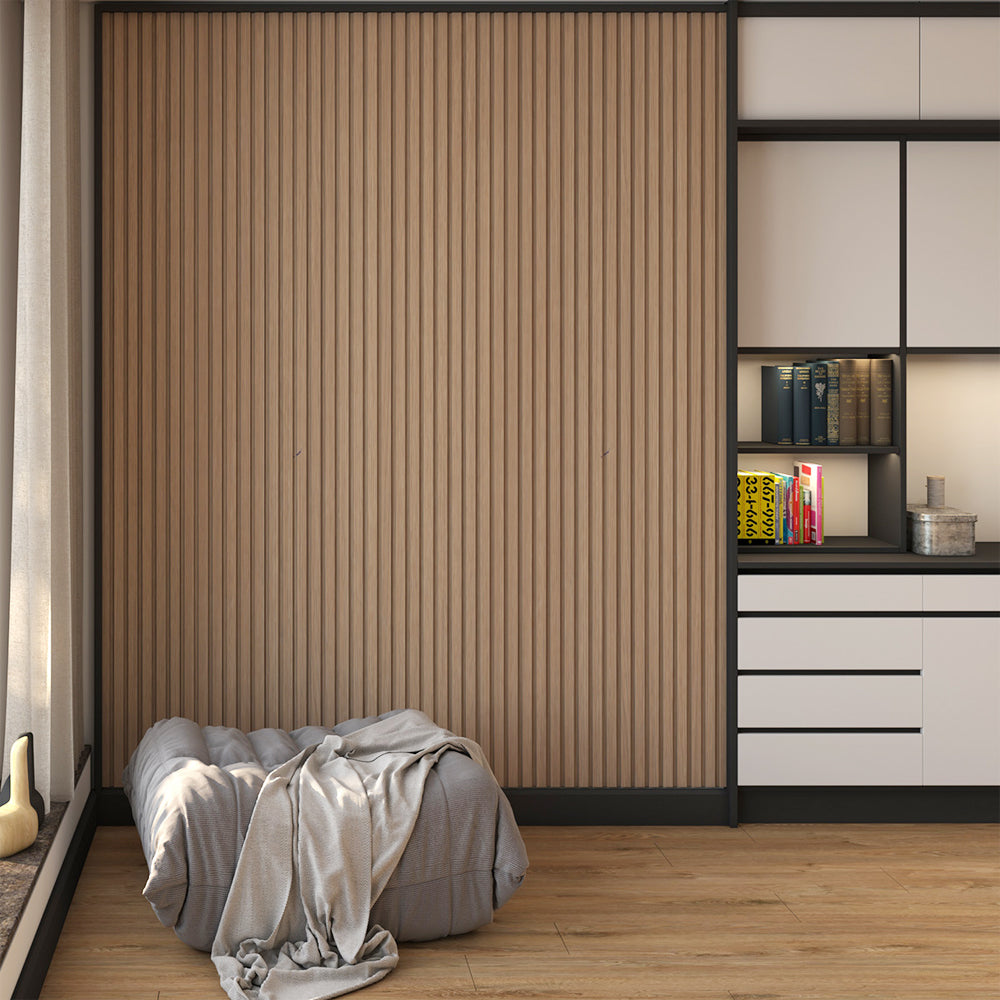 Signature Salda Fluted Wall Panel oak finish