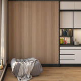 Signature Salda Fluted Wall Panel oak finish