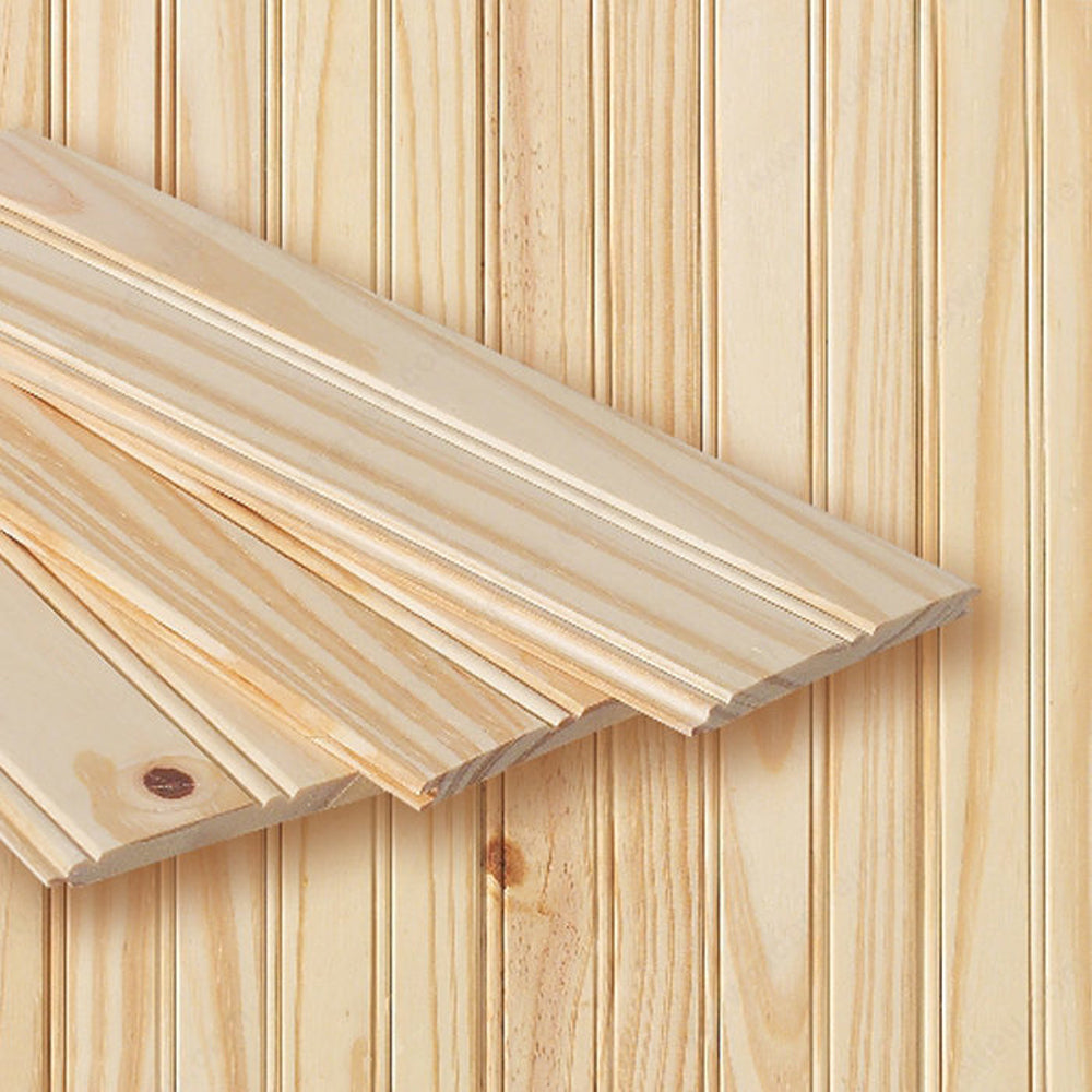 Lambris de pin cannelé 5/16’’ x 4’’ x 8’  - 14 p.c./pqt