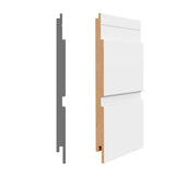 Shiplap-S primed white wall panelling 3/8’’ x 5 ¾’’  13,6 sq ft/pkg
