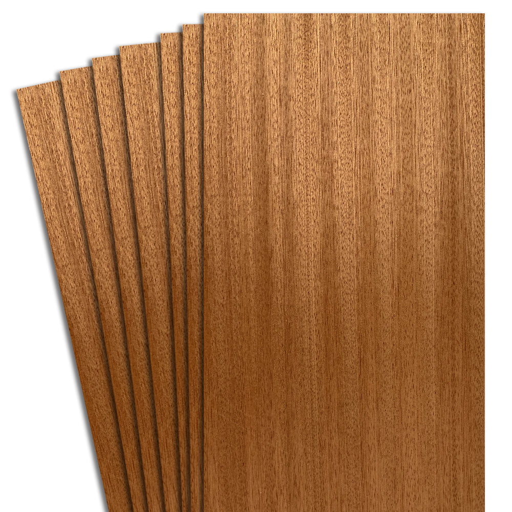 Coupon de placage en acajou 4,5’’ à 7,5’’ x 12’’ (3 p.c.)