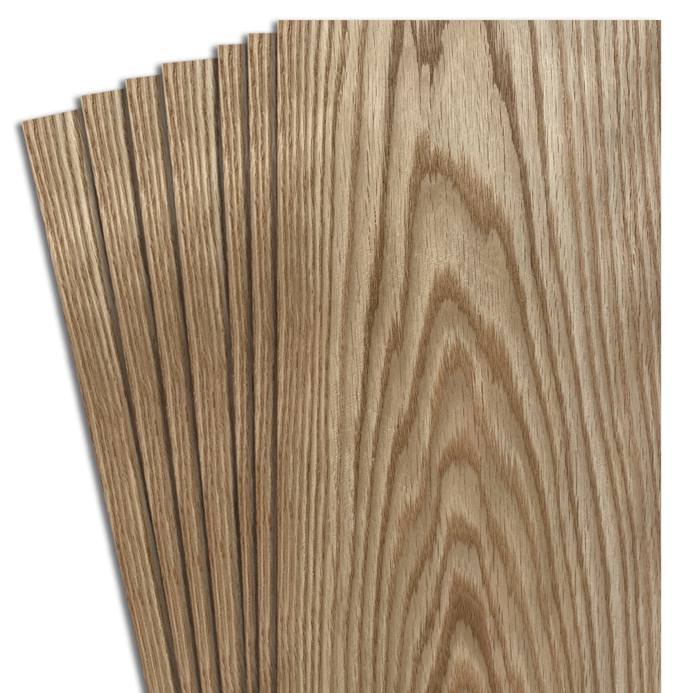 Coupon de placage en chêne rouge 4,5’’ à 7,5’’ x 12’’ (3 p.c.)