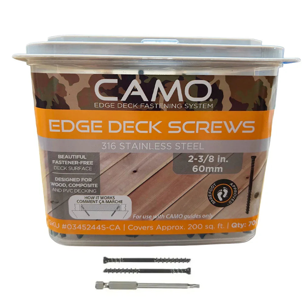 Vis pour terrasse - Acier inoxydable 2 3/8" - Camo