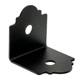 Black Ornamental Brackets for 3" x 3" post