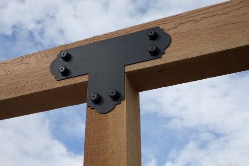 Black T Shaped bracket 5" wide 