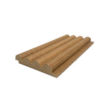 Balik tambour style wall panel 3 5/8’’ x 96’’ - 6 pcs/pack teak color