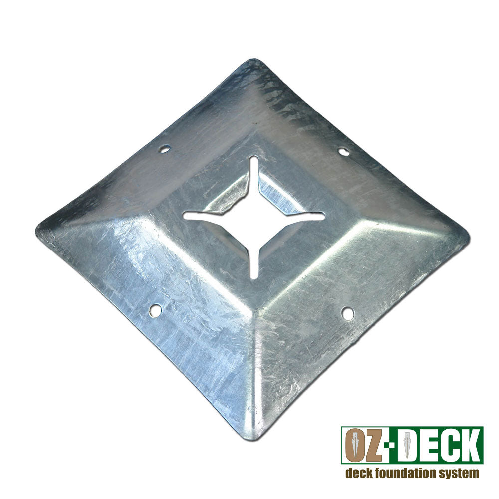 Plaque d'assise OD-T4 pour pieux OZ-Post