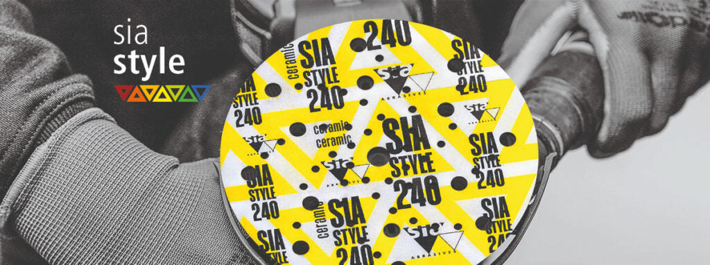 Disques abrasifs 5’’ - 41 trous, grains 60 à 400 en céramique - Sia